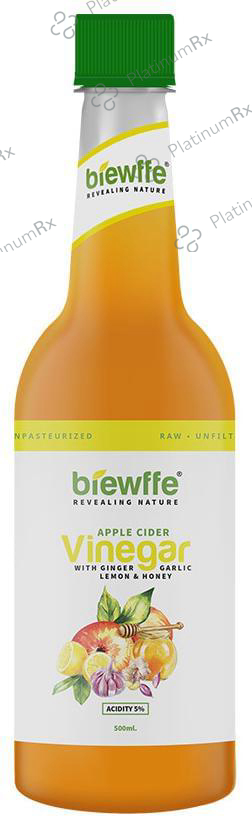 Brewffe Apple Cider Vinegar with Ginger Garlic Lemon & Honey