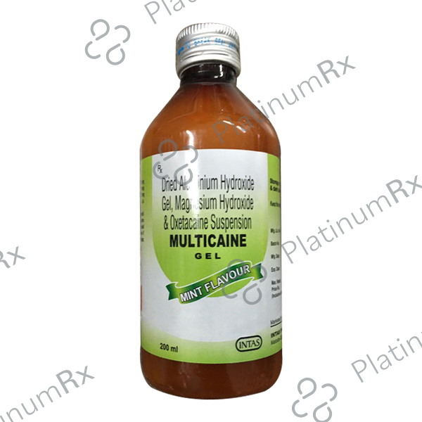 Multicaine 291/98/10mg Oral Suspension 200ml