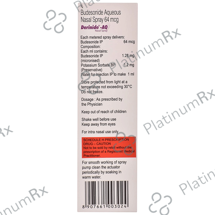 Derinide AQ 64mcg Nasal Spray 10ml