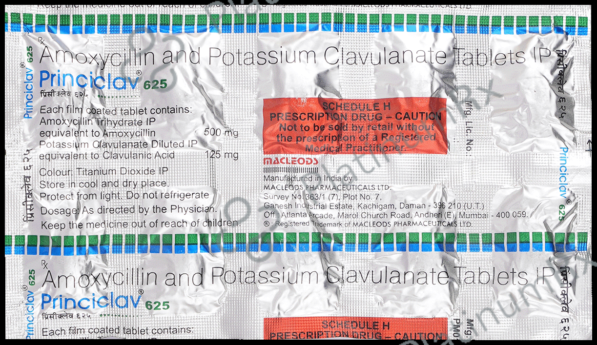 Princiclav 500 mg/125 mg Tablet