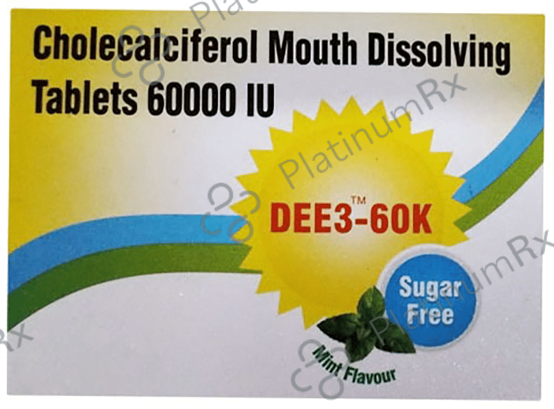 Dee3 60k Chewable Tablet Mint Sugar Free