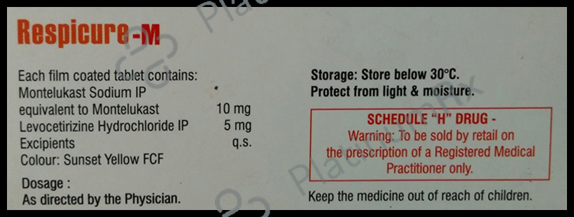 Respicure M 5/10mg Tablet 10s
