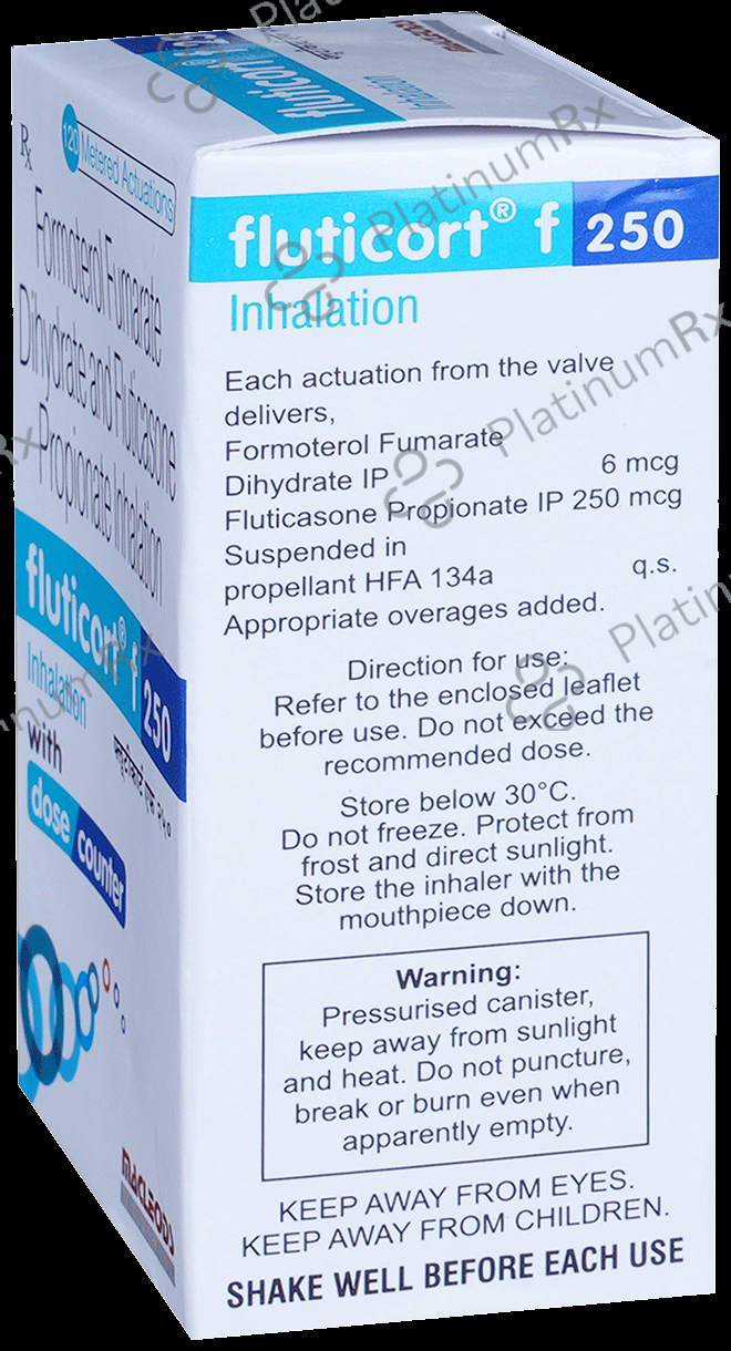 Fluticort F 6mcg/250mcg Inhaler 120MDI
