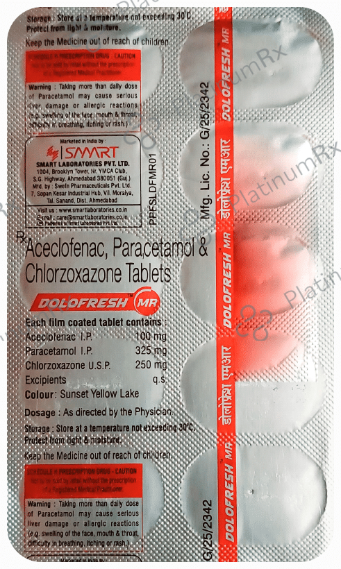 Dolofresh MR 100mg/325mg/250mg Tablet
