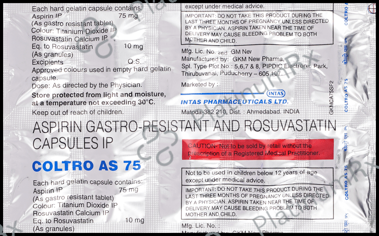 Coltro AS 10mg/75mg Capsule