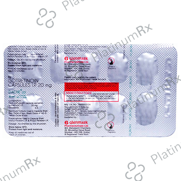 D Acne I 20 Capsule