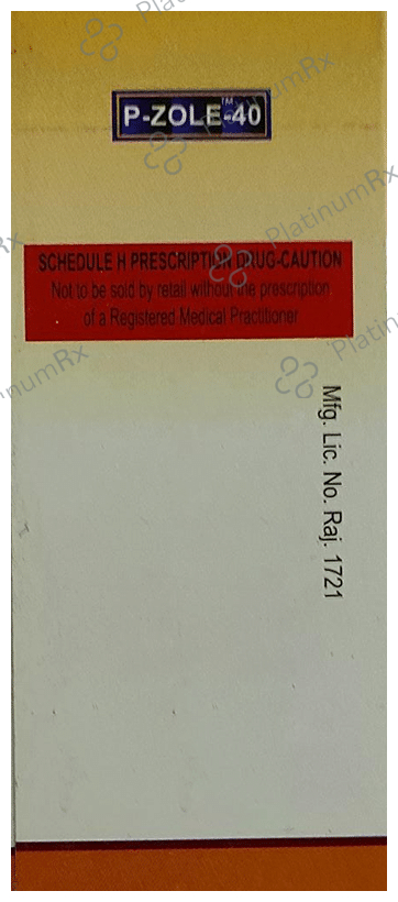 P Zole 40mg Tablet 10 Tablet D D Pharma