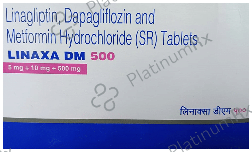 Linaxa DM 500/10/5mg Tablet SR 10s