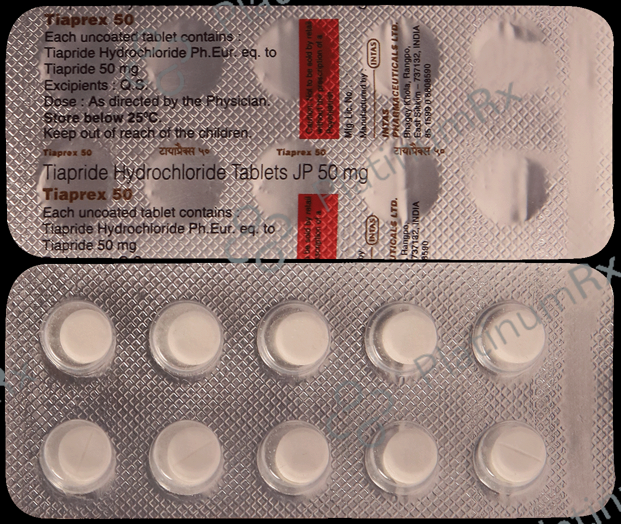 Tiaprex 50mg Tablet
