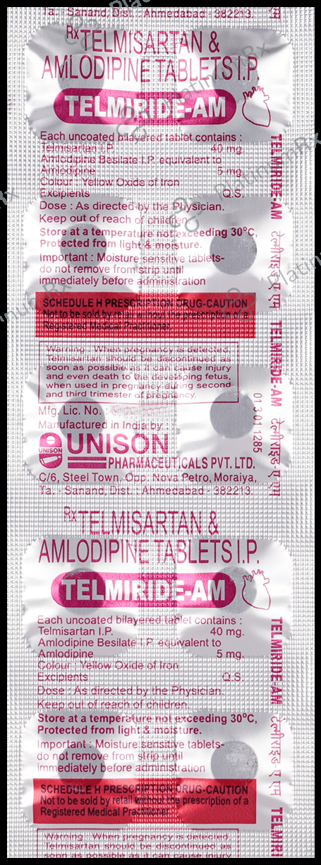 Telmiride AM 5/40mg Tablet 10s