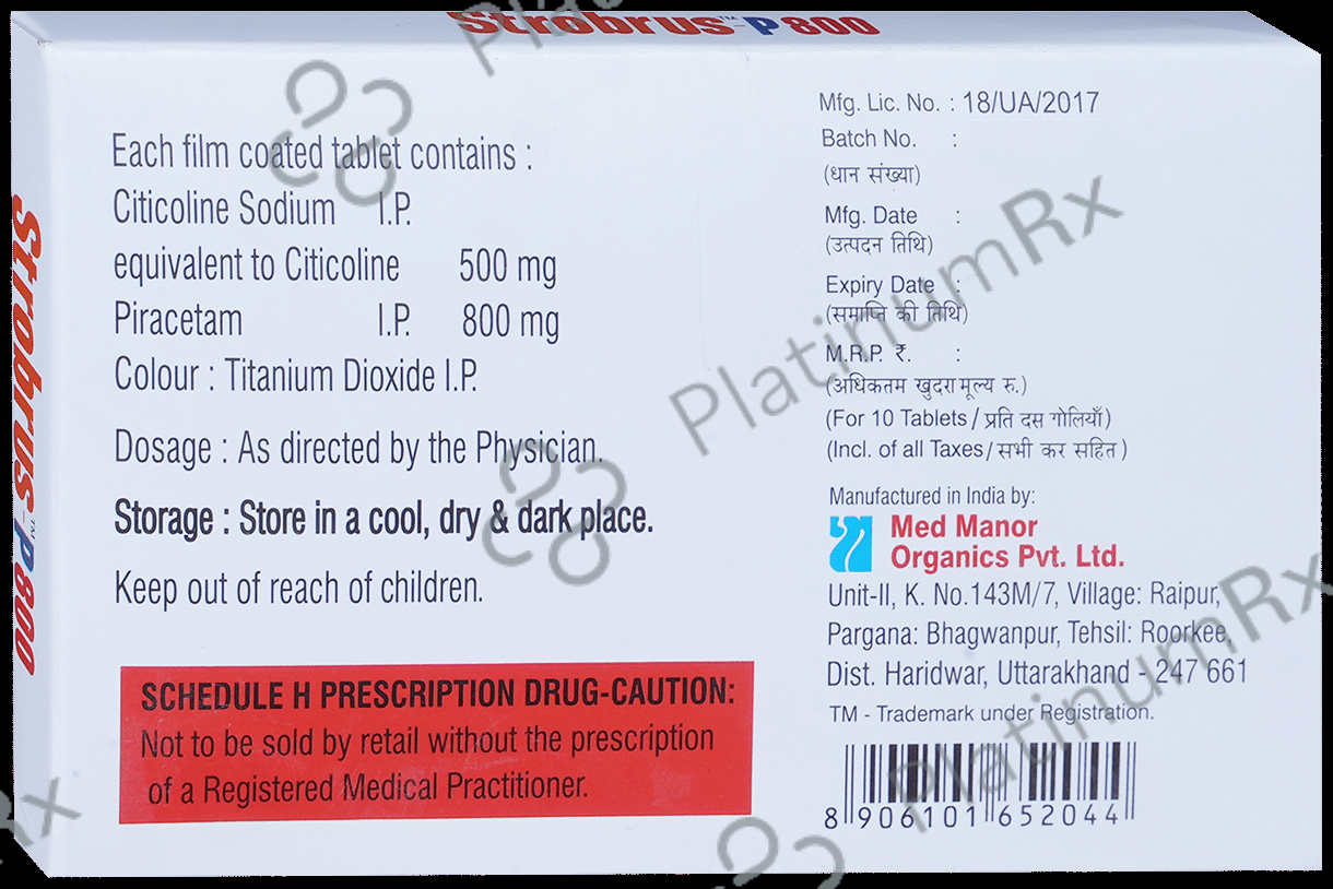 Strobrus P 500mg/800mg Tablet