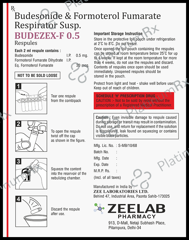 Budezex 0.5mg Solution for inhalation