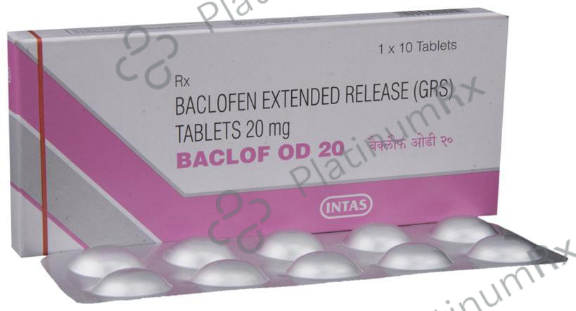 Baclof OD 20 Tablet ER 10 Tablet ER