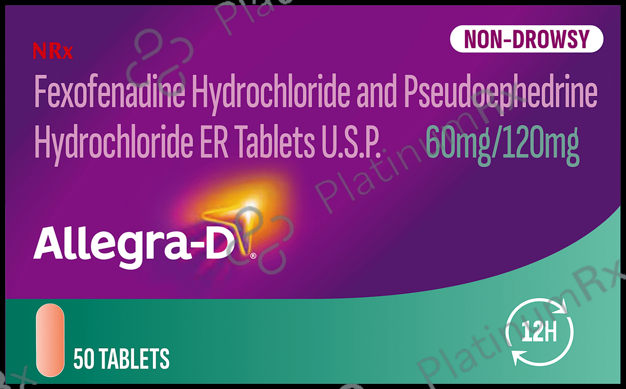 Allegra D 60/120mg Tablet 10s