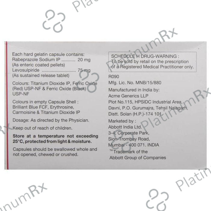 Enliva 20/75mg Capsule SR 10s