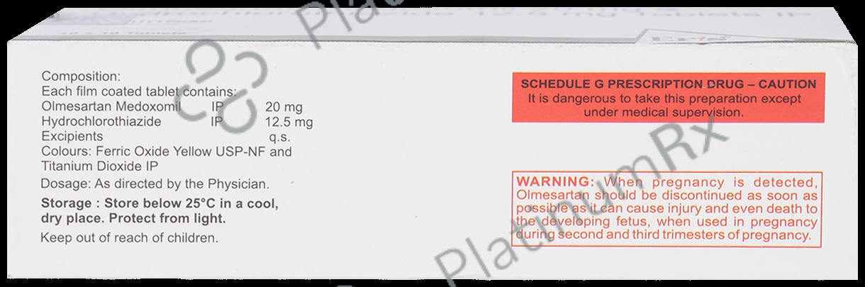 Olmin 20 H 12.5/20mg Tablet 10s