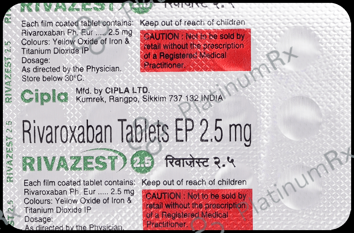 Rivazest 2.5mg Tablet