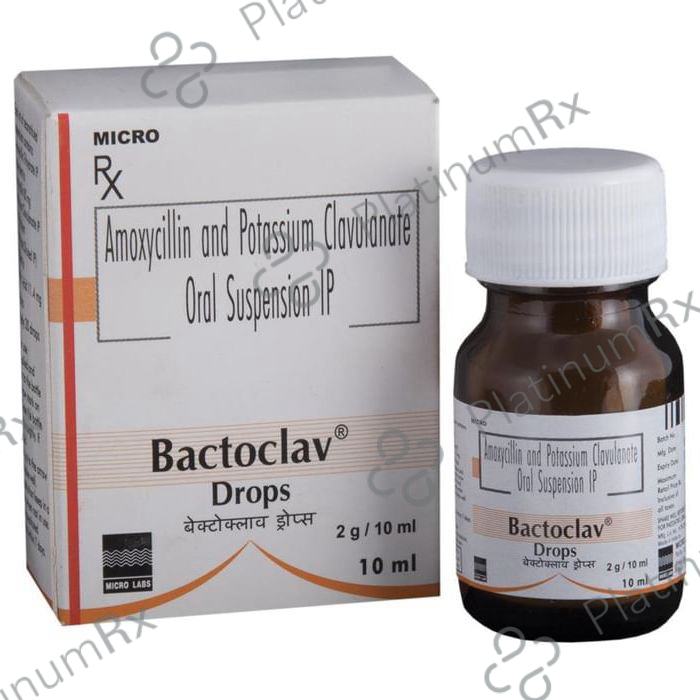 Bactoclav 80/11.4mg Drop 10ml