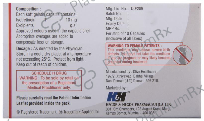 Tretin Iso 10mg Capsule 10s