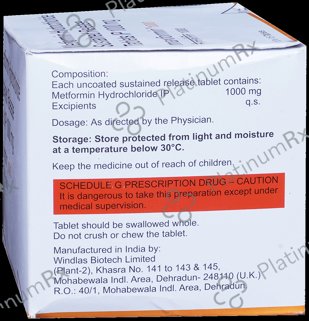 Maxformin SR 1000mg Tablet 15s