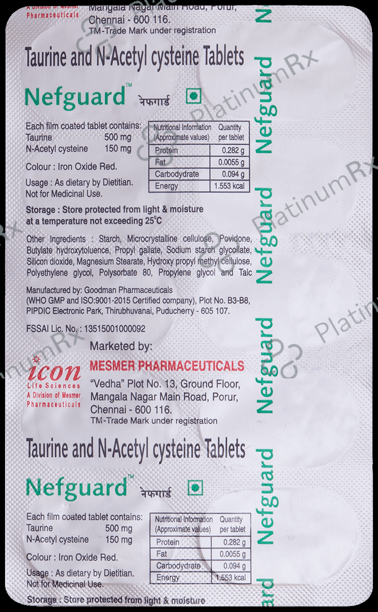 Nefguard 500/150mg Tablet 10s