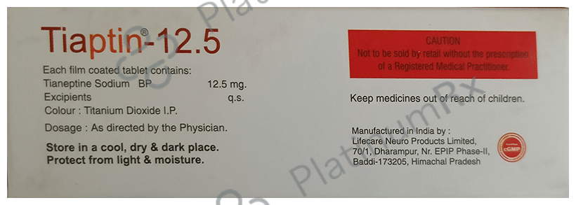 Tiaptin 12.5mg Tablet