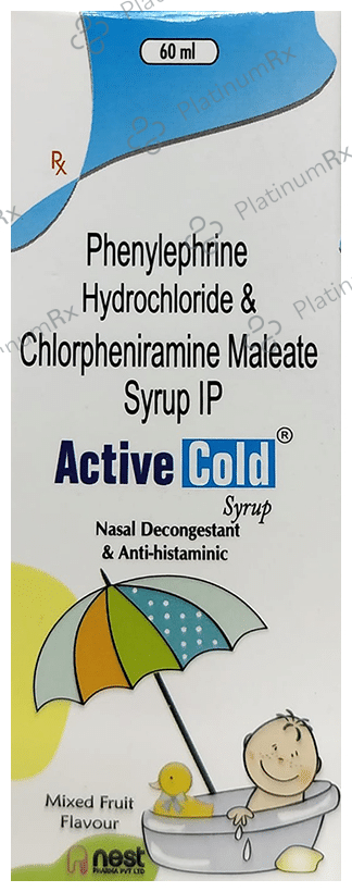 Active Cold 2/5mg Syrup 60ml