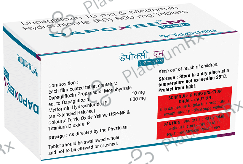 Dapoxee M 10/500mg Tablet ER 10s