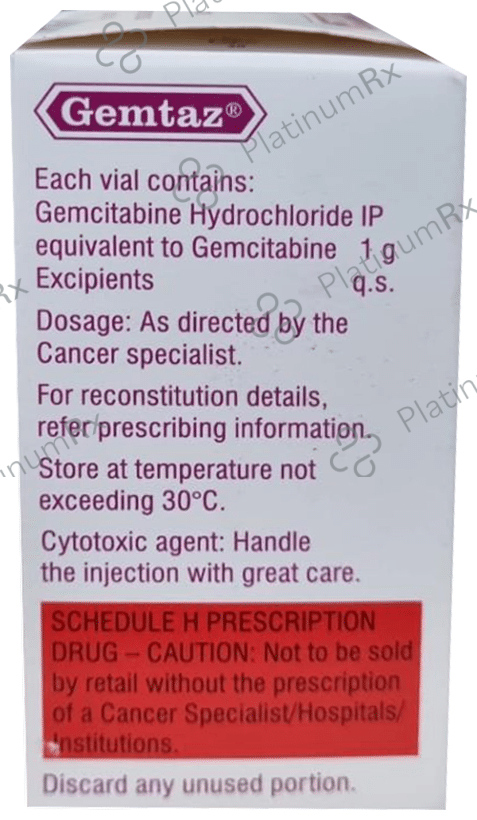 Gemtaz 1gm Injection