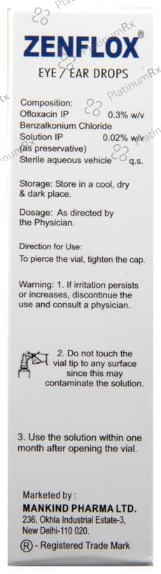 Zenflox 0.3% Eye/Ear Drop 10ml