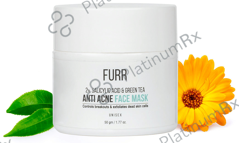 Furr 2% Salicylic Acid & Green Tea Anti Acne Face Mask