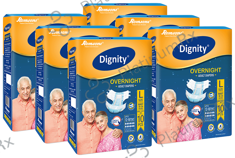 Dignity Overnight Adult Diaper (10 Each) Large 6 Packs
