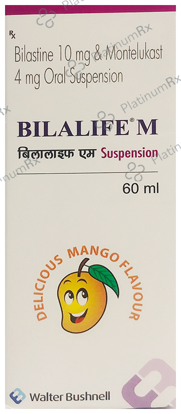 Bilalife M 10/4mg Oral Suspension Delicious Mango 60ml
