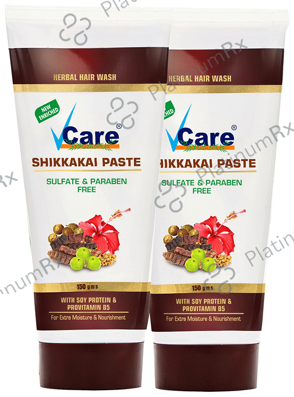 VCare Shikakai Paste for Men & Women (150gm Each) Sulphate Free Paraben Free