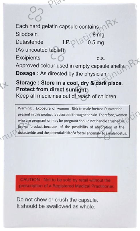 Sildodot D 8mg/0.5mg Capsule