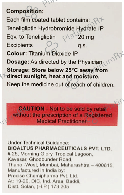 Tgptin 20mg Tablet 15 Tablet Origin Health Care