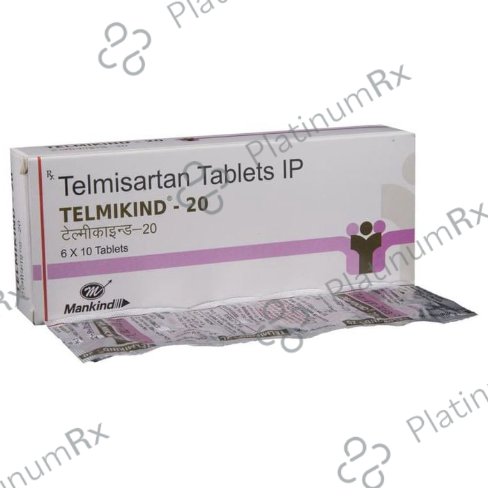 Telmikind 20mg Tablet 10s