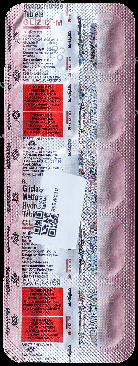 Glizid M 80/500mg Tablet 15s