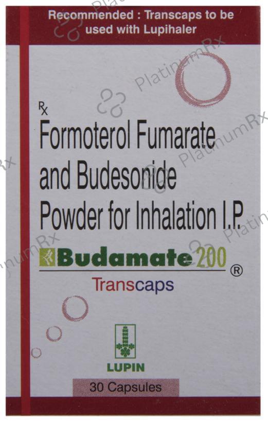 Budamate 200/6mcg Capsule 30s