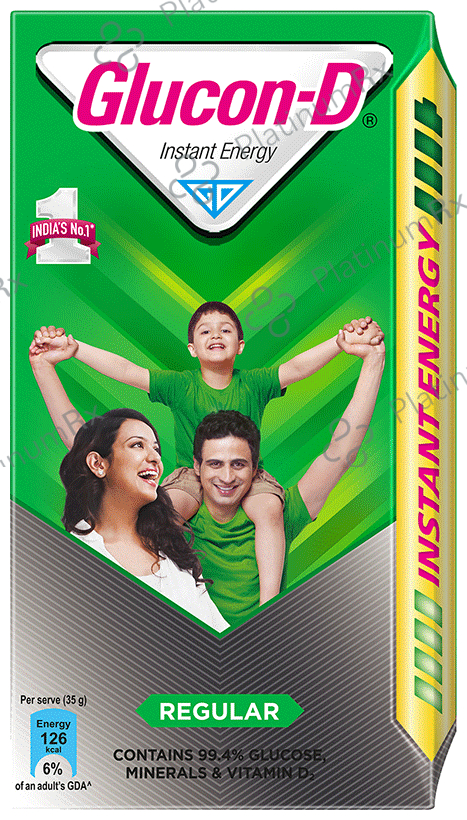 Glucon-D with Glucose, Calcium, Vitamin C & Sucrose - Flavour Regular 1 kg
