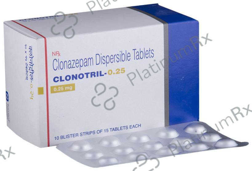 Clonotril 0.25mg Tablet DT 15 tablets
