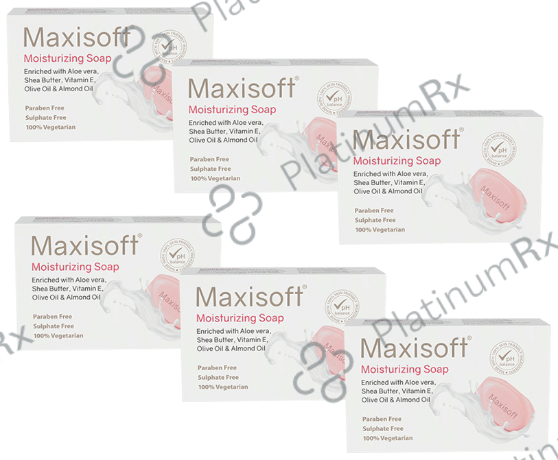 Maxisoft Moisturizing Soap (75gm Each) 6 units