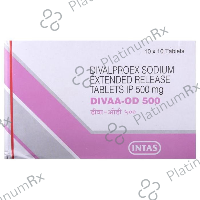 Divaa OD ER 500mg Tablet 10s