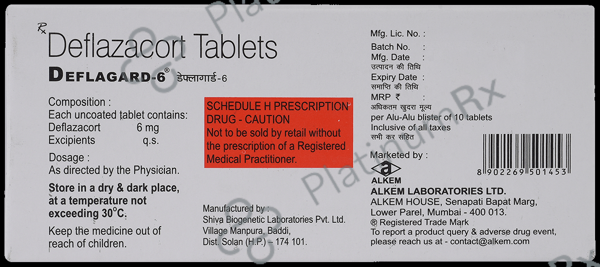 Deflagard 6mg Tablet 10s