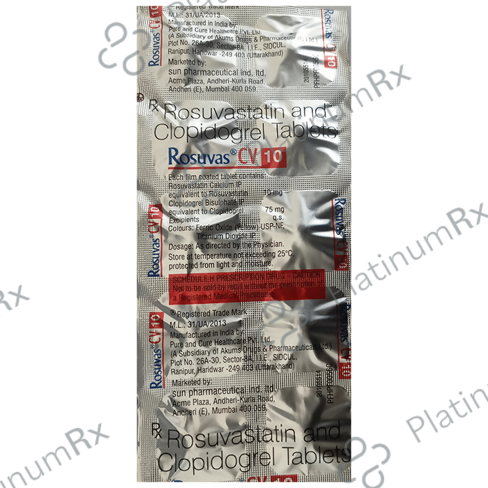 Rosuvas CV 75/10mg Tablet 10s
