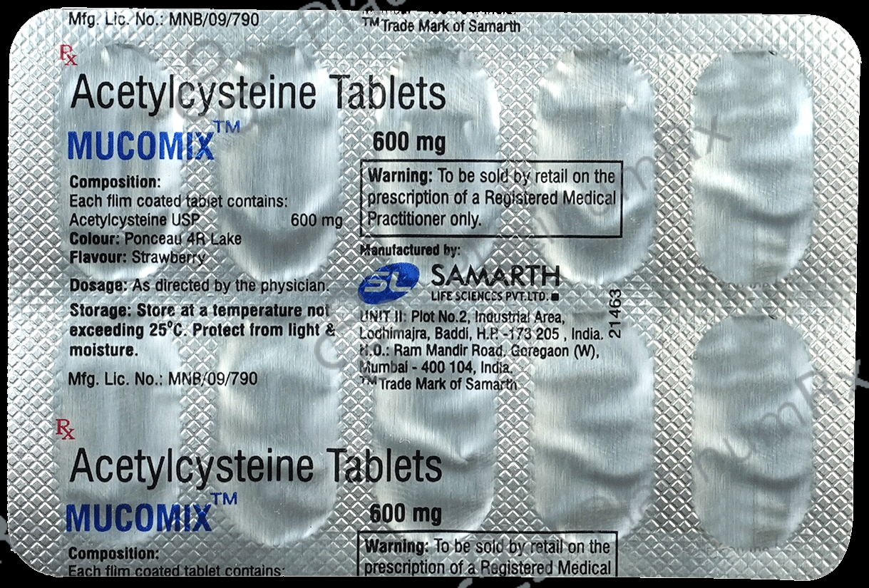 Mucomix 600mg Tablet 10s