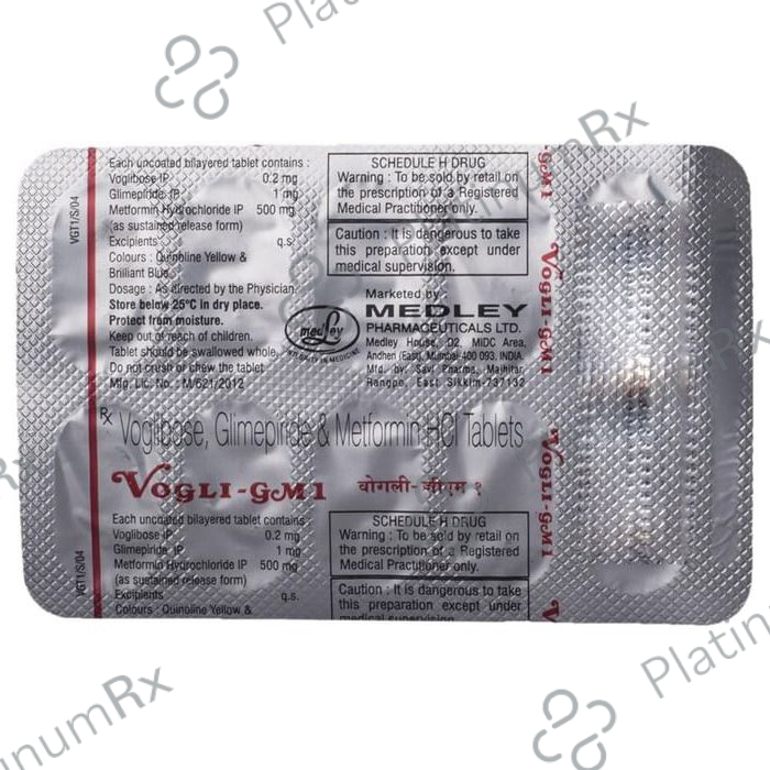 Vogli GM 1/500/0.2mg Tablet SR 10s