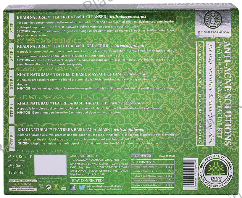 Khadi Naturals Anti-Acne Solutions Mini Facial Kit