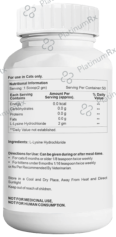 Petvit L-Lysine Powder for Cats