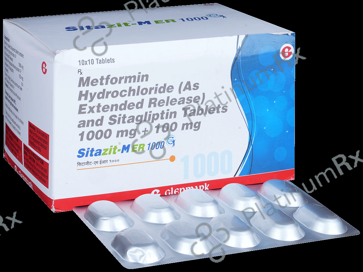 Sitazit M ER 1000/100mg Tablet 10s